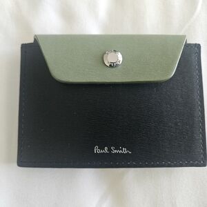 Paul Smith Elegant Concertina Black/Green Card Holder